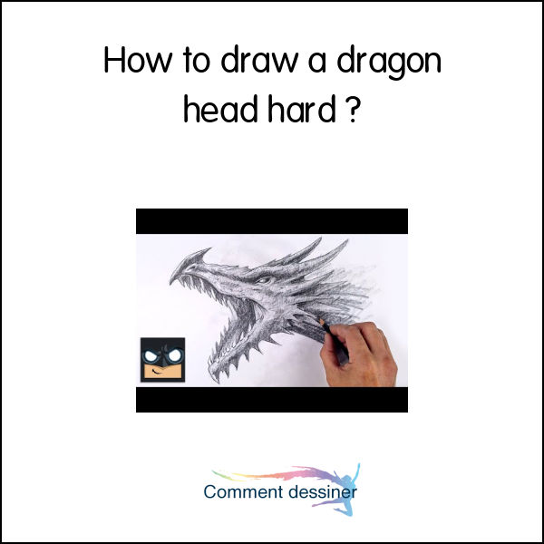 How to draw a dragon head hard